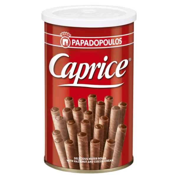 Unité/Palette de Papadopoulos Gaufrette fourrée à la crème de noisette et cacao 115g