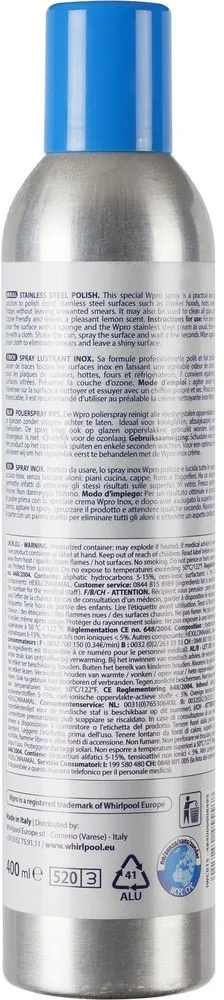 Spray Lustrant WPRO IWC015 – Entretien Cuisine/PALETTE