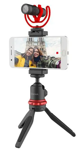 Trépied BOYA BY-VG330 – Kit Vidéo Complet pour Smartphone