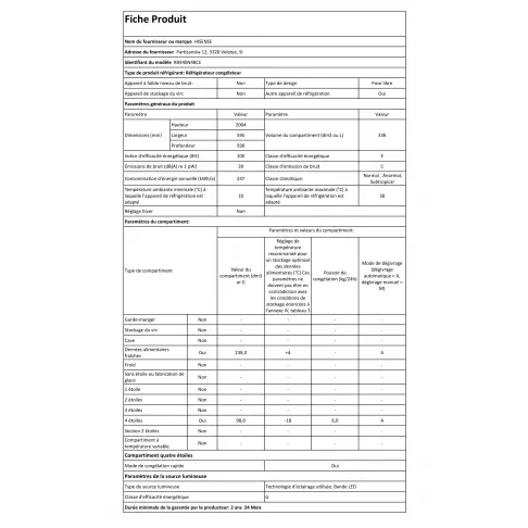 Réfrigérateur Combiné Inversé HISENSE RB440N4BCE