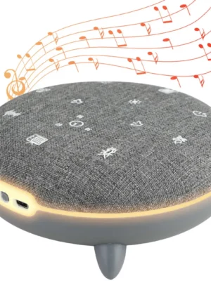 Zen Box Sommeil Bluetooth – Sons Relaxants, Lumières d'Ambiance et Batterie Rechargeable