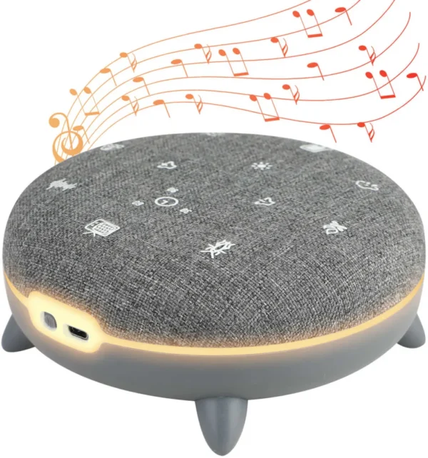 Zen Box Sommeil Bluetooth – Sons Relaxants, Lumières d'Ambiance et Batterie Rechargeable