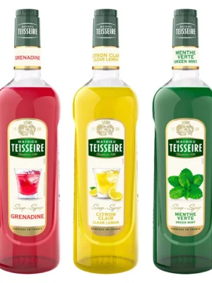 Pack Sirops Mathieu Teisseire – 3 x 1 L