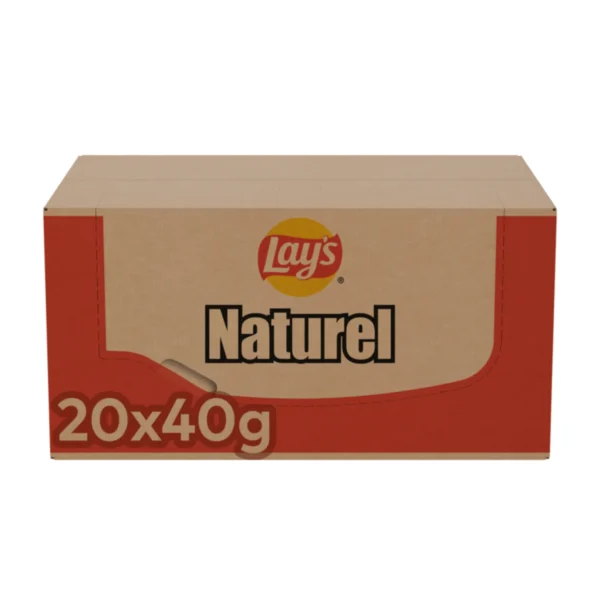 Boîtes / palette de Lay's Chips Naturel (20 x 40 g)
