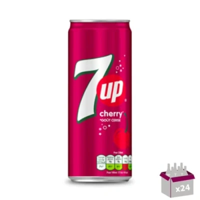 Palette de  7up cherry 330ml Canette