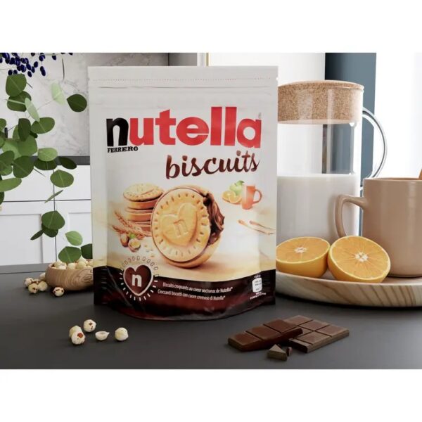 Palettes de Ferrero Biscuits Nutella 304gr – Biscuit Ferrero – 10 pièces / caisse, 48 caisses