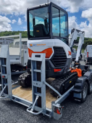 Mini-pelle Bobcat E27Z 2023 – Remorque Ecim PEG35 (3,5t) – Marteau Hydraulique Furukawa FX35-S – ( Lot Complet Professionnel )