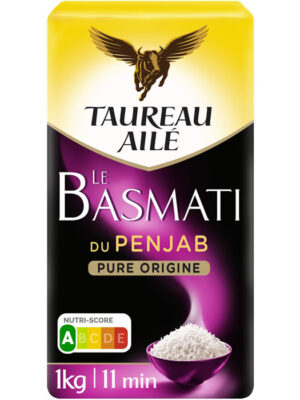 Palette Riz Basmati du Penjab – TAUREAU AILE – 1kg