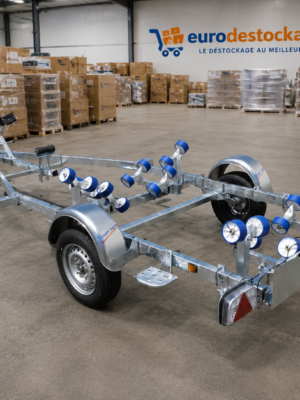 Porte Bateau Immergeable Sun Way – D1857 – Ptac : 750KG – Kit Rouleaux – 1 Essieu