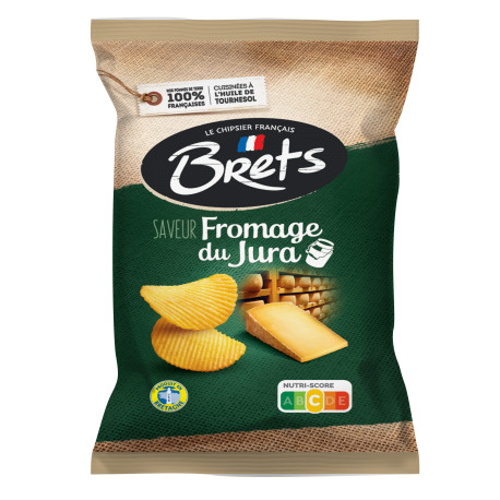 CHIPS SAVEUR FROMAGE JURA-125g-Brets , Le sachet de 125g HT