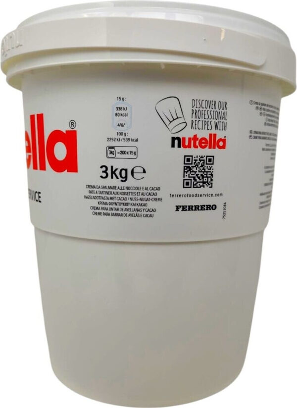 Unité/Carton/palette-Ferrero Nutella 3 kg – Pâte à Tartiner Chocolat & Noisettes