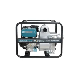 Motopompe 3 Pouces Spéciale Eaux Très Chargées 60000l/h Moteur 269 Cc Könner Söhnen Ks 80MW