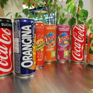 Palette Coca, Fanta, Cherry, Oasis tropico, Perrier, Lipthon, Orangina…etc 33 cl