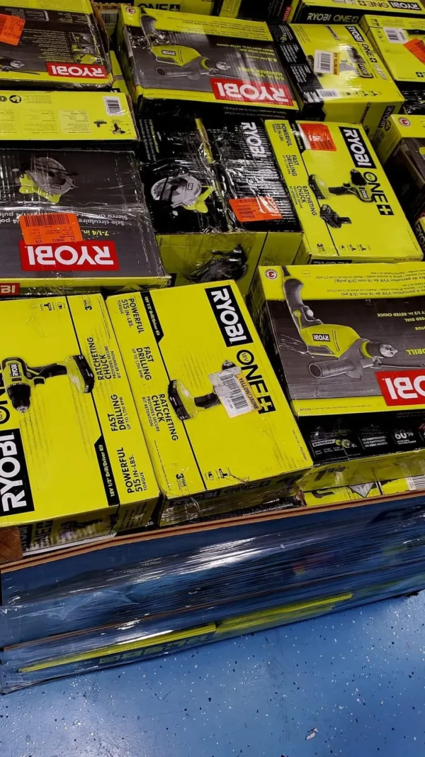 Palettes d'outils Ryobi de qualité Liquidation  40 pièces.