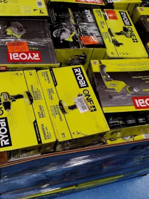 Palettes d'outils Ryobi de qualité Liquidation  40 pièces.