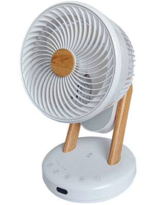 Ventilateur de table silencieux 50 dB – Moteur en cuivre 30W – 3 vitesses – Oscillation 360° – Compact 23 cm