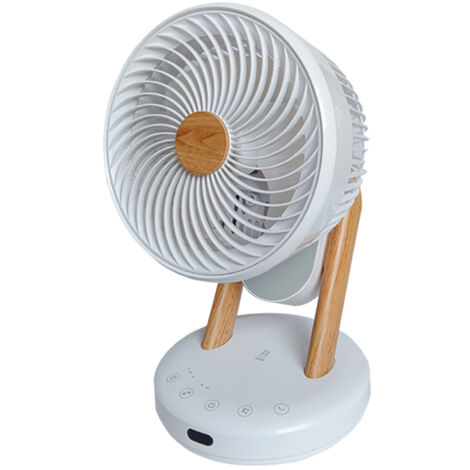 Ventilateur de table silencieux 50 dB – Moteur en cuivre 30W – 3 vitesses – Oscillation 360° – Compact 23 cm