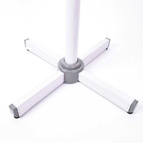 Aga24 – Ventilateur sur pied 43 cm – Puissance 45 W – 3 vitesses – Niveau sonore 57 dB(A) – Hauteur réglable 90-130 cm – Design blanc