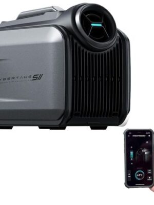 Climatiseur portable réversible silencieux 5100 BTU froid / 6100 BTU chaud, pour camping-car, tente et bateau, 4 modes, 3 réglages, faible consommation (1 kWh/8 h)