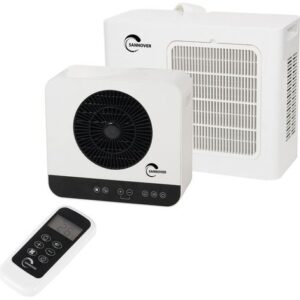 Climatiseur mobile silencieux 6700 BTU – Efficacité énergétique EER 2,6 – Pour surfaces jusqu'à 18 m² – Réglage 16°C à 28°C-Sannover