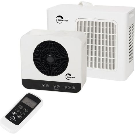 Climatiseur mobile silencieux 6700 BTU – Efficacité énergétique EER 2,6 – Pour surfaces jusqu'à 18 m² – Réglage 16°C à 28°C-Sannover