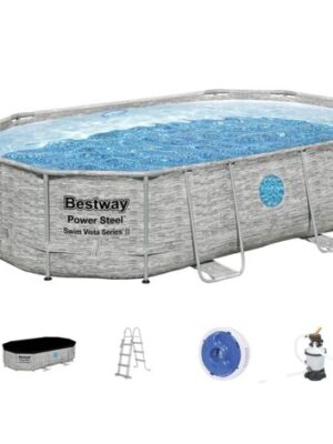 Piscine hors sol  Bestway Power  Steel Swim Vista 488 x 305 x 107 cm