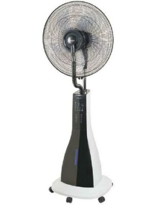 Ventilateur brumisateur oscillant Habitex VNH90 40W 3 vitesses H30cm D90cm Gris