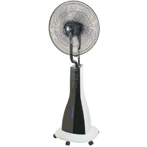 Ventilateur brumisateur oscillant Habitex VNH90 40W 3 vitesses H30cm D90cm Gris