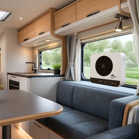 Climatiseur mobile silencieux 6700 BTU – Efficacité énergétique EER 2,6 – Pour surfaces jusqu'à 18 m² – Réglage 16°C à 28°C-Sannover