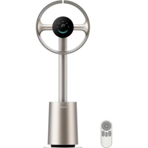 Dreame – Ventilateur colonne sans pales MF10 – Débit d’air spatial 270° – Technologie TempSync pour ajustement automatique – Filtre lavable