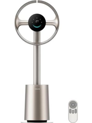 Dreame – Ventilateur colonne sans pales MF10 – Débit d’air spatial 270° – Technologie TempSync pour ajustement automatique – Filtre lavable