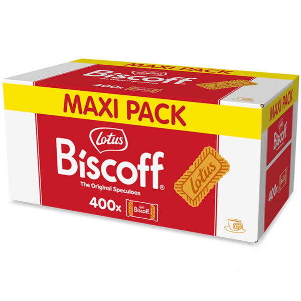 Biscoff Lotus Original Speculoos - carton de 400 biscuits emballés individuellement