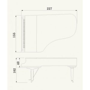Yamaha C7X Piano à Queue 2m27 Noir Brillant – Piano de Concert Professionnel