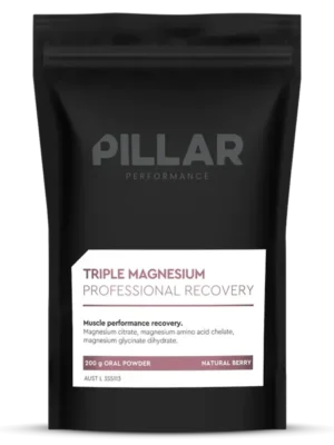 Triple Magnésium poudre - PILLAR - Baies naturelles - Sachet 200g en gros et détails